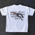2026 Short-sleeved T-shirt By Travis Scott - Hip-hop Rap Heavyweight Pure Cotton Shirt. High Quality, Comfortable
